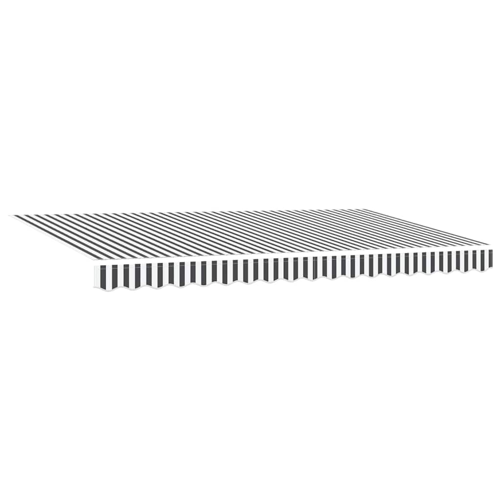 Einziehbare Markise Anthrazit 400 x 200 cm Stoff