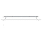 Einziehbare Markise Anthrazit 400 x 200 cm Stoff
