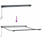 Einziehbare Markise Anthrazit 300 x 250 cm