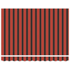 Einziehbare Markise Orange und Braun 300 x 250 cm