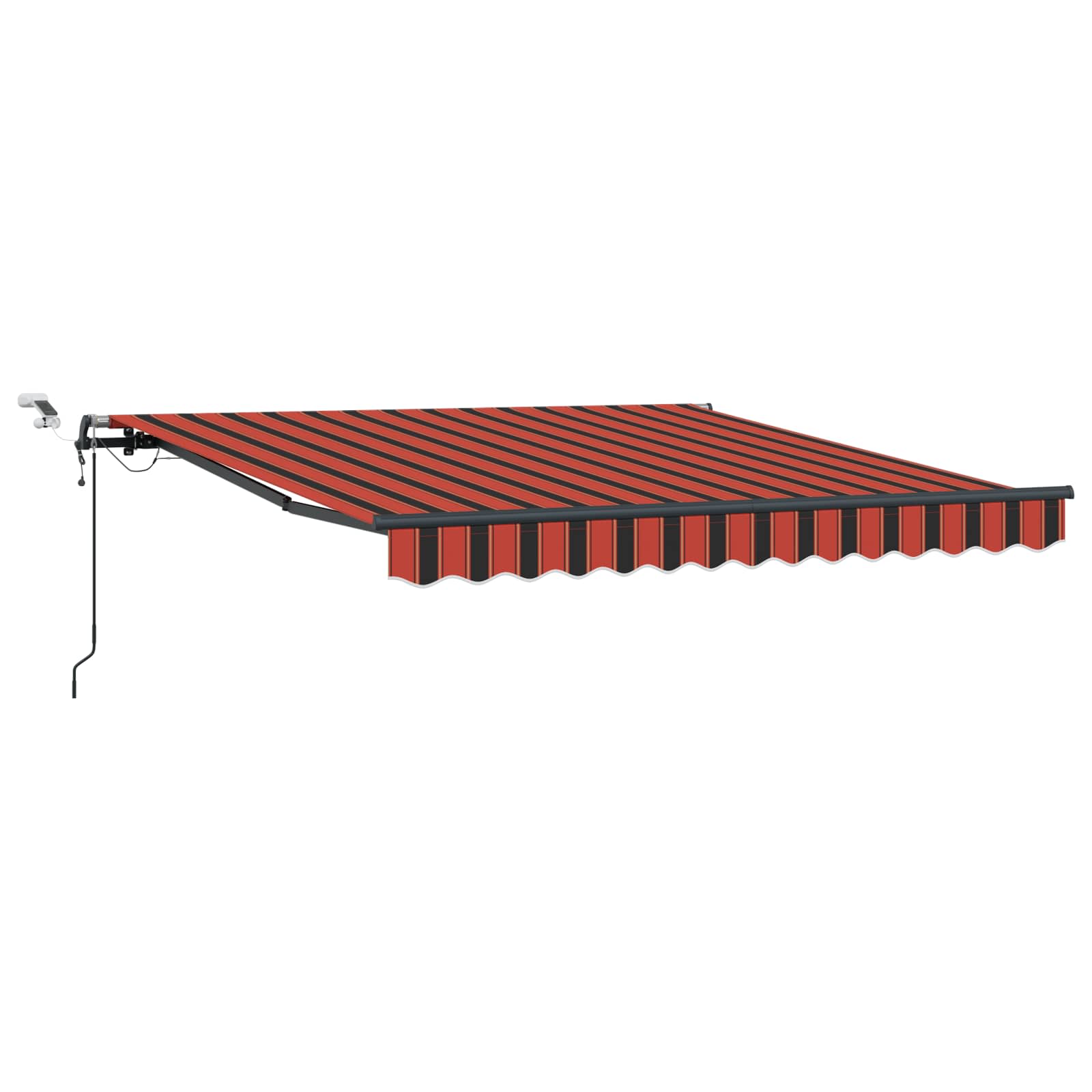 Markisenstoff Orange und Braun 300 x 250 cm Polyester
