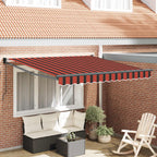 Einziehbare Markise Orange und Braun 300 x 250 cm