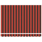 Einziehbare Markise Rot und Schwarz 300 x 250 cm