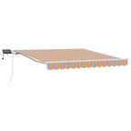 Einziehbare Markise Mehrfarbig 300 x 250 cm Stoff und Stahl