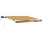 Einziehbare Markise Mehrfarbig 300 x 250 cm Stoff und Stahl