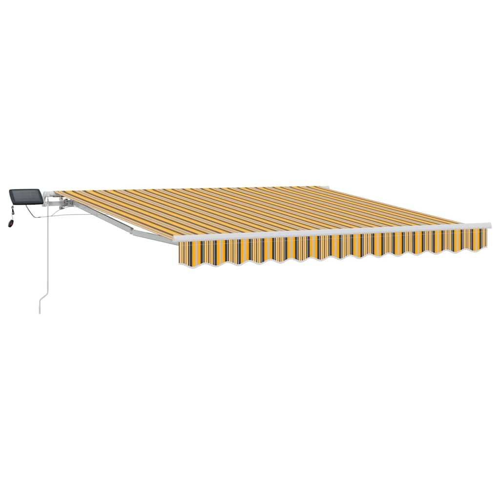 Einziehbare Markise Mehrfarbig 300 x 250 cm Stoff und Stahl