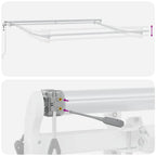 Elektrische ausziehbare Markise Mehrfarbig 300 x 250 cm