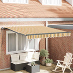 Einziehbare Markise Mehrfarbig 300 x 250 cm Stoff und Aluminium