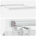 Markise Mehrfarbig 300 x 250 x 165 cm Polyester und Aluminium
