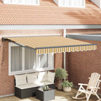 Markisenrahmen Gelb und Grau 300 x 250 cm
