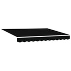 Einziehbare Markise Schwarz 300 x 250 cm Stoff und Stahl