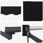 Markise Schwarz 300 x 250 x 165 cm Polyester
