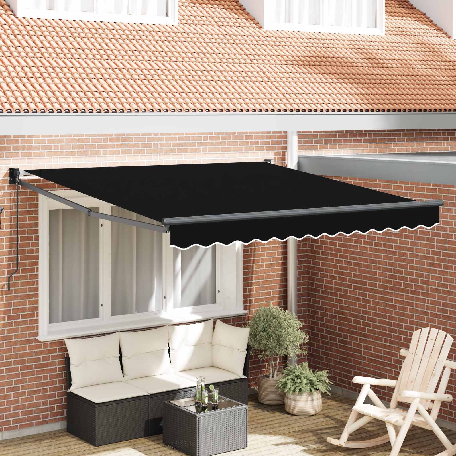 Markise Schwarz 300 x 250 x 165 cm Polyester