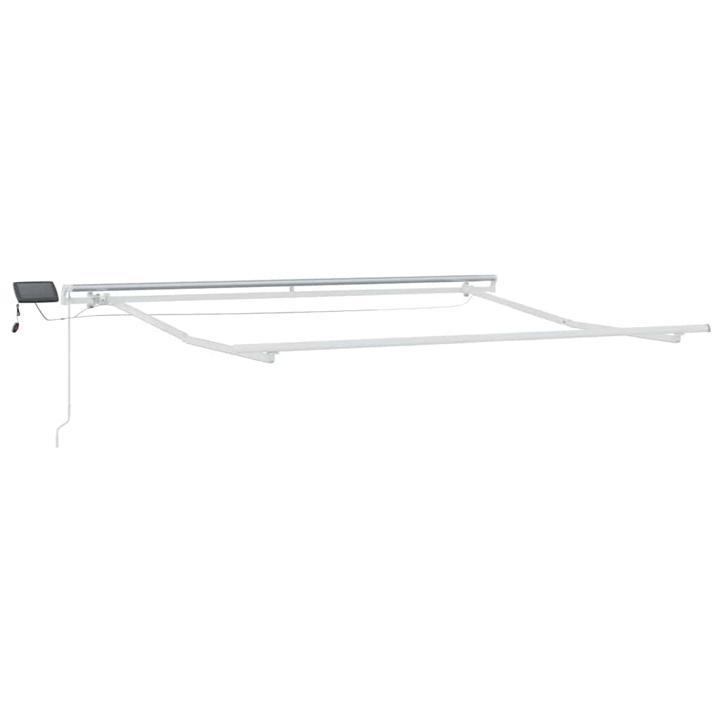 Einziehbare Markise Beige 300 x 250 cm Stoff und Stahl