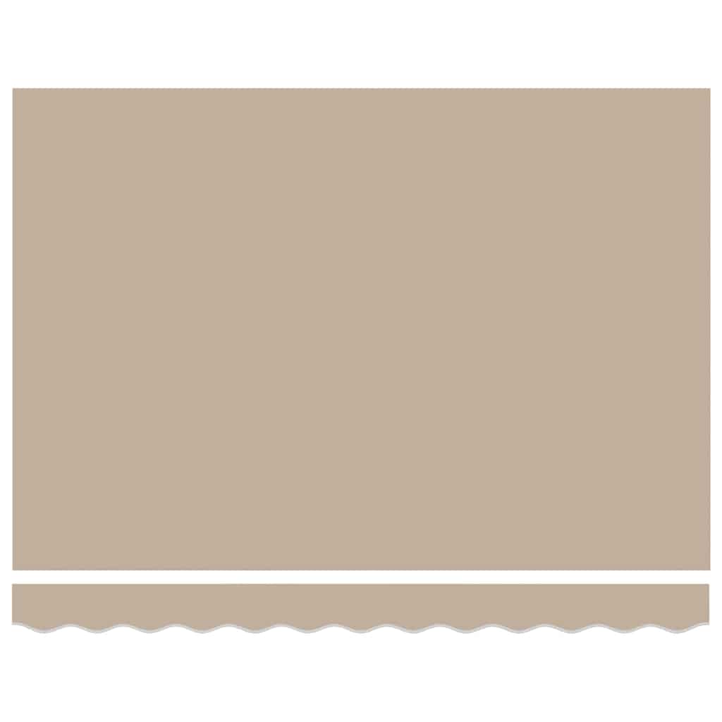 Einziehbare Markise Beige 300 x 250 cm Stoff und Stahl