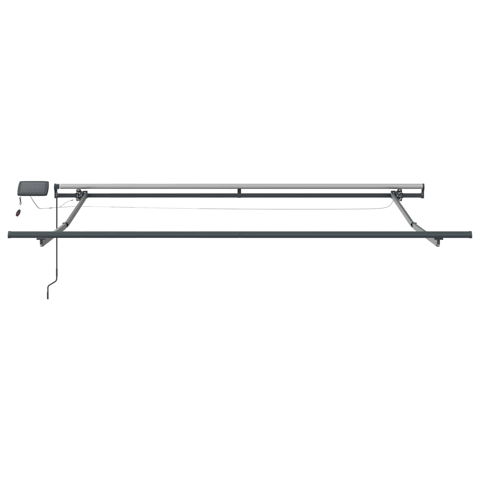Einziehbare Markise Beige 300 x 250 cm Stoff