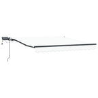 Einziehbare Markise Weiß 300 x 250 cm Stoff