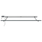 Einziehbare Markise Weiß 300 x 250 cm Stoff