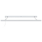 Einziehbare Markise Weiß 300 x 250 cm Stoff und Metall