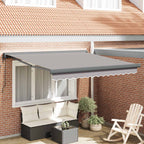 Markise Hellgrau 300 x 250 x 165 cm Polyester und Aluminium