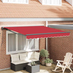 Markisenrahmen Rot 300 x 250 cm Polyester mit PU-Beschichtung