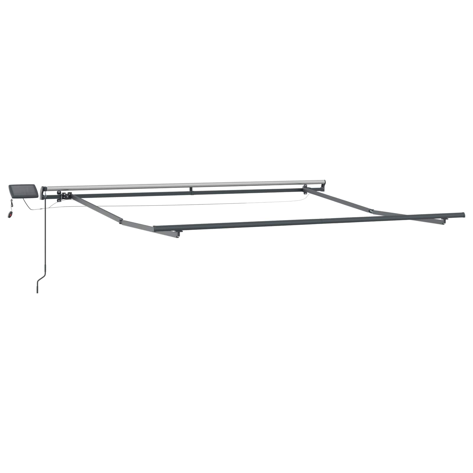 Einziehbare Markise Grün und Gelb 300 x 250 cm Stoff