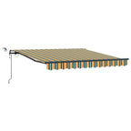 Markisenstoff Grün und Gelb 300 x 250 cm Polyester