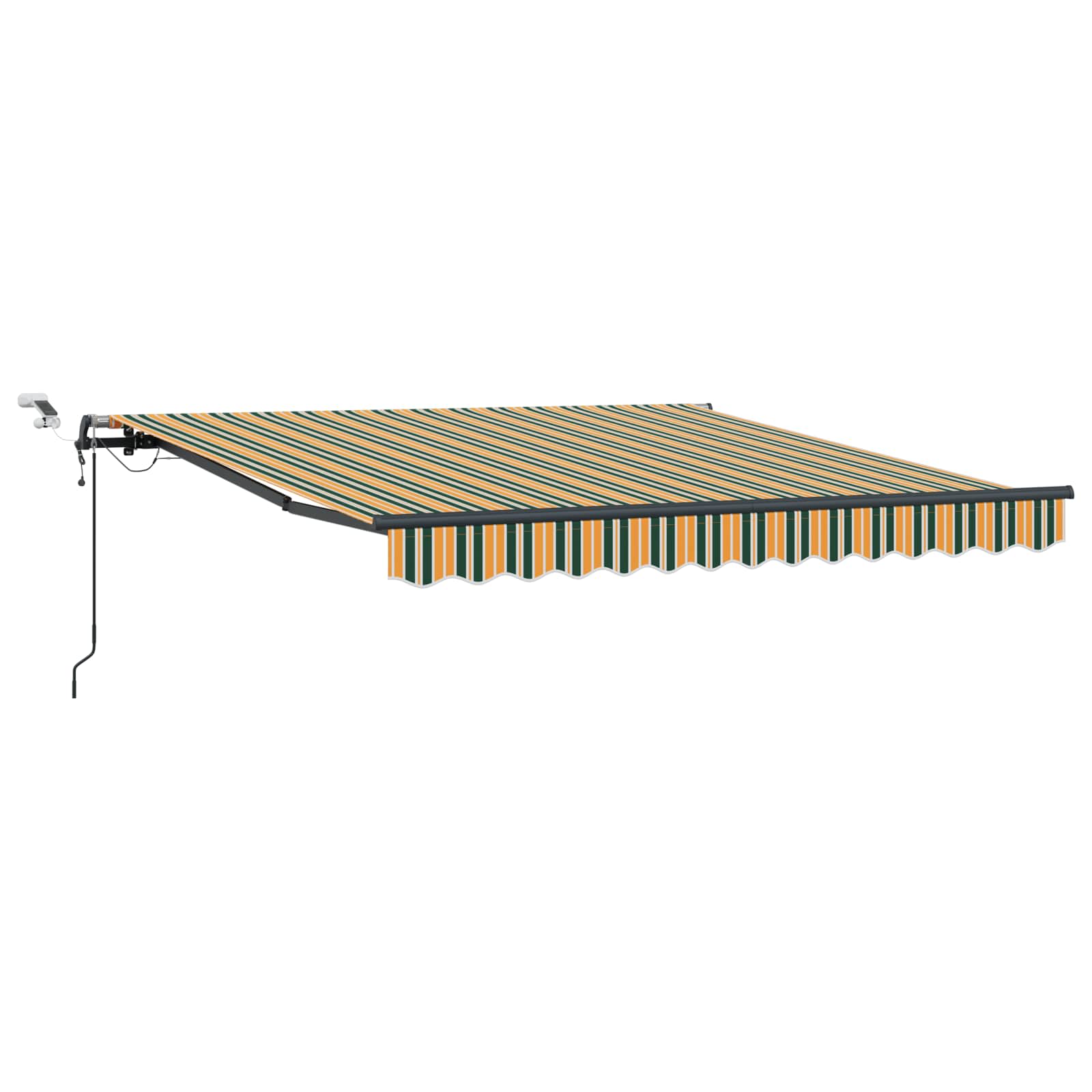 Markisenstoff Grün und Gelb 300 x 250 cm Polyester
