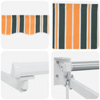 Markise Grün und Gelb 300 x 250 x 165 cm Polyester