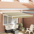 Markise Grün und Gelb 300 x 250 x 165 cm Polyester