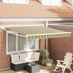 Markise Grün und Gelb 300 x 250 x 165 cm Polyester