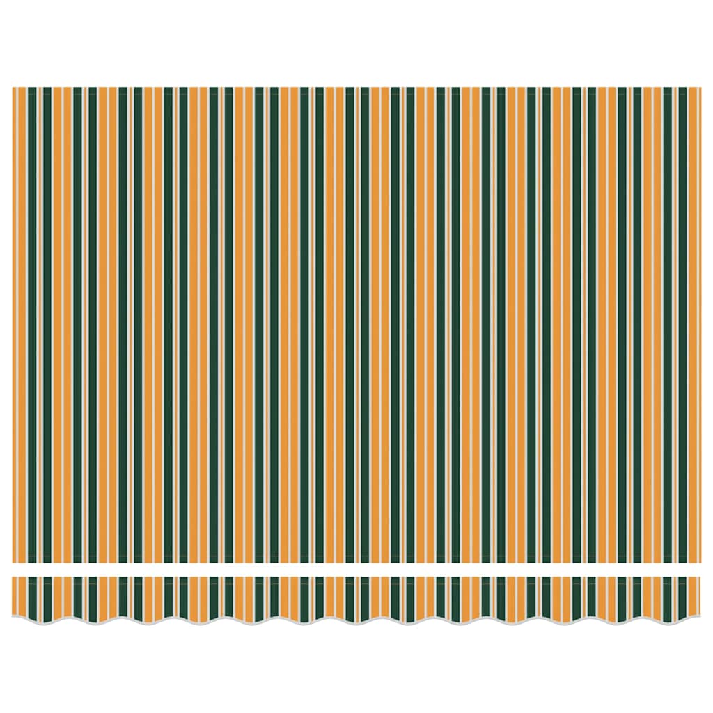 Markise Grün und Gelb 300 x 250 x 165 cm Polyester