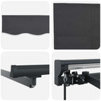 Einziehbare Markise Anthrazit 350 x 250 cm