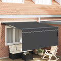 Einziehbare Markise Anthrazit 350 x 250 cm