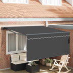 Einziehbare Markise Anthrazit 350 x 250 cm