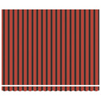 Markisenstoff Orange und Braun 350 x 250 cm Polyester