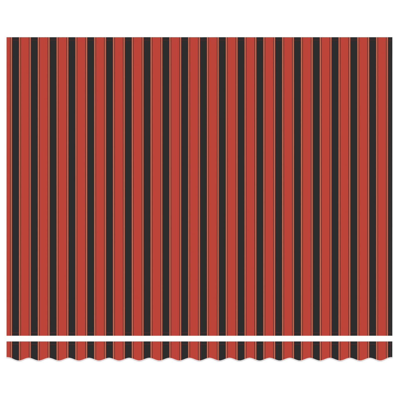 Markisenstoff Orange und Braun 350 x 250 cm Polyester