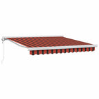 Markise Rot und Schwarz 350 x 250 x 165 cm