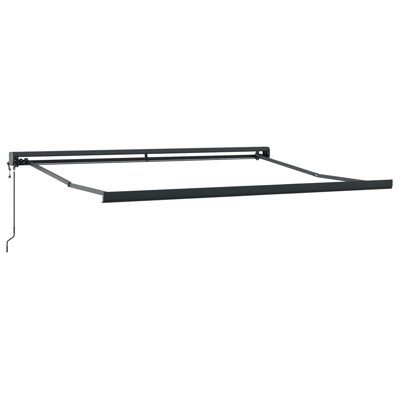 Markise Rot und Schwarz 350 x 250 x 165 cm