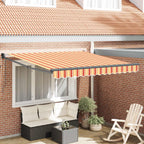 Markise Gelb und Orange 350 x 250 x 165 cm Polyester