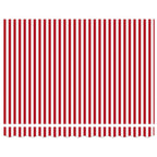 Einziehbare Markise Rot und Weiß 350 x 250 cm Stoff und Stahl