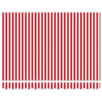 Einziehbare Markise Rot und Weiß 350 x 250 cm