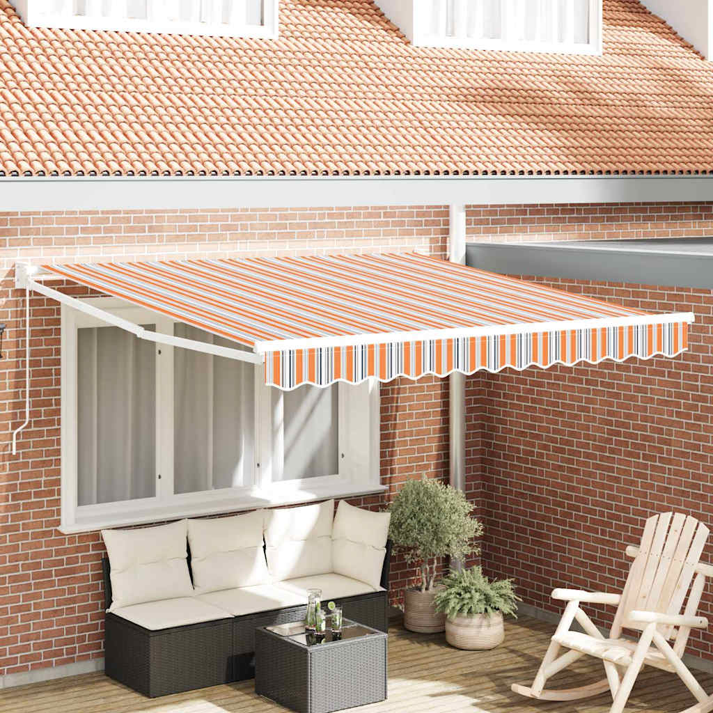Einziehbare Markise Mehrfarbig 350 x 250 cm