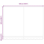 Einziehbare Markise Mehrfarbig 350 x 250 cm