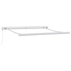 Einziehbare Markise Mehrfarbig 350 x 250 cm Stoff und Metall