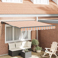 Markisenrahmen Blau und Orange 350 x 250 cm