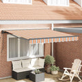 Markisenrahmen Blau und Orange 350 x 250 cm