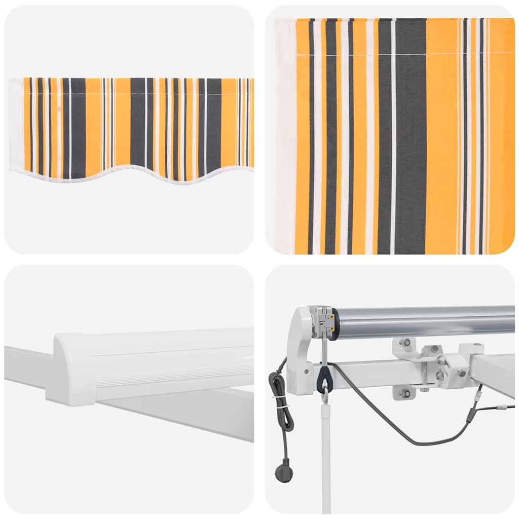 Einziehbare Markise Mehrfarbig 350 x 250 cm