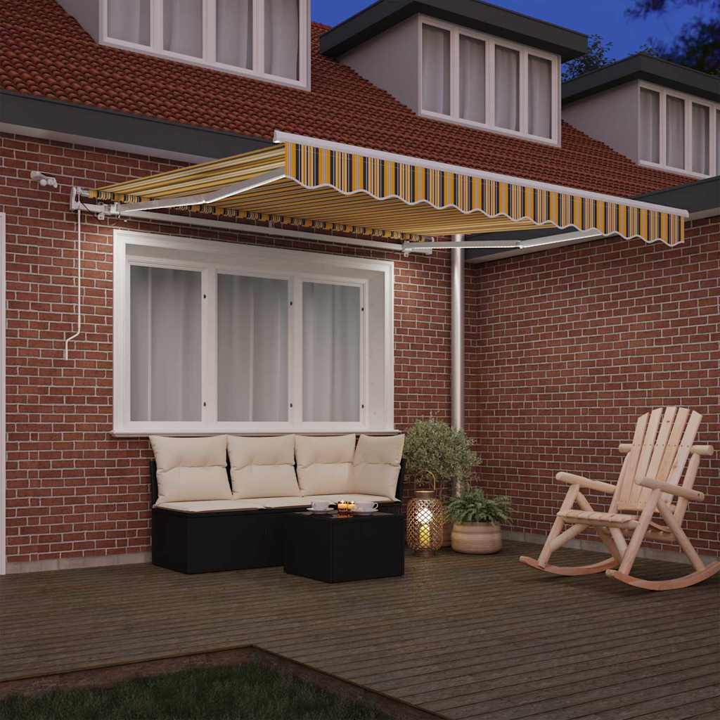 Einziehbare Markise Mehrfarbig 350 x 250 cm
