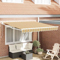 Einziehbare Markise Mehrfarbig 350 x 250 cm